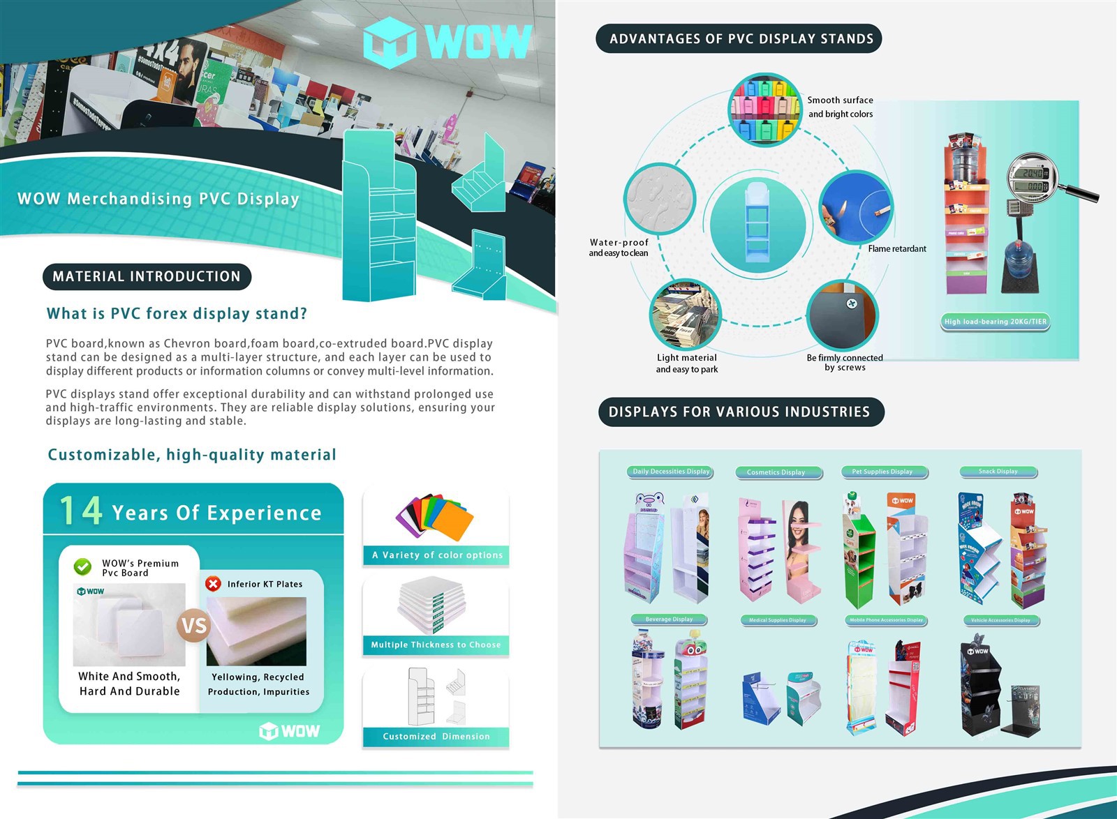 PVC display stand PVC display stand