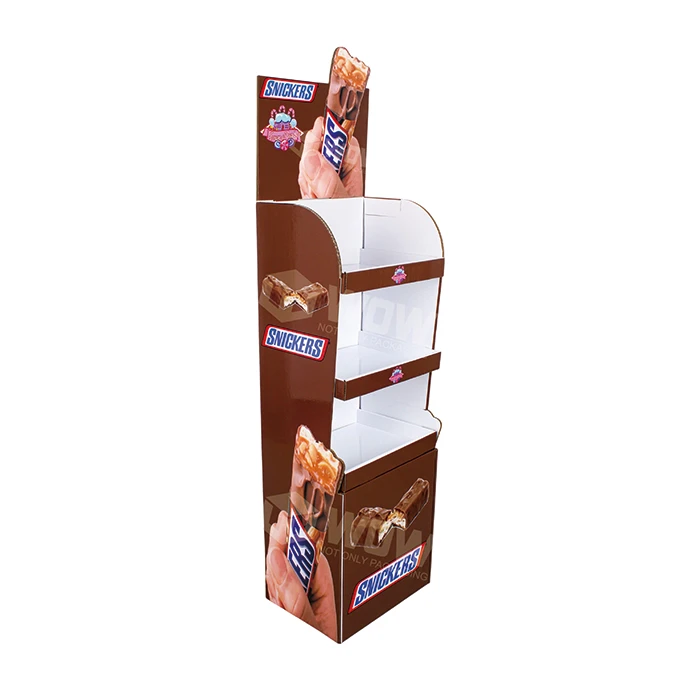 China Snickers personalizadas Snickers de 3 niveles Cardboard