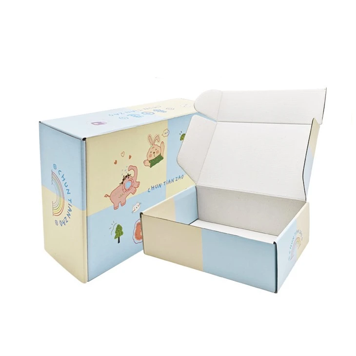 Caja de papel de envío corrugado para ropa interior