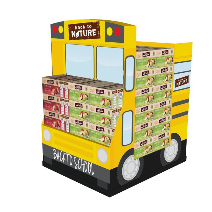 Exhibición de paletas POP de regreso a la escuela de Walmart